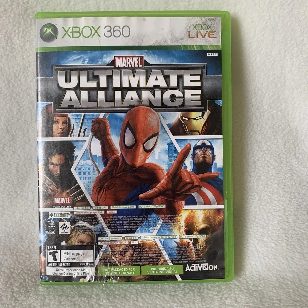 Marvel Ultimate Alliance Xbox 360 CIB & Forza Motorsport 2 Complete w/ Manual
